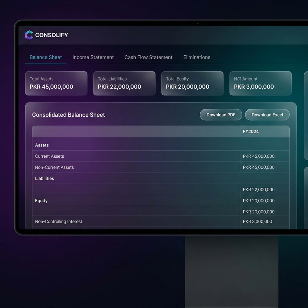 Consolidation Results Mockup
